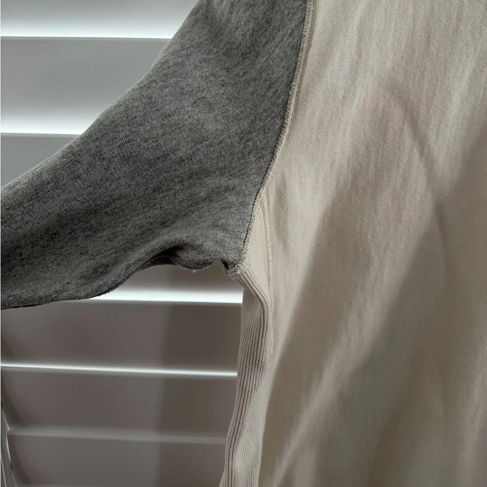 Todd Snyder Cream and Gray Two-Tone Sweatshirt - Picture 6 of 14